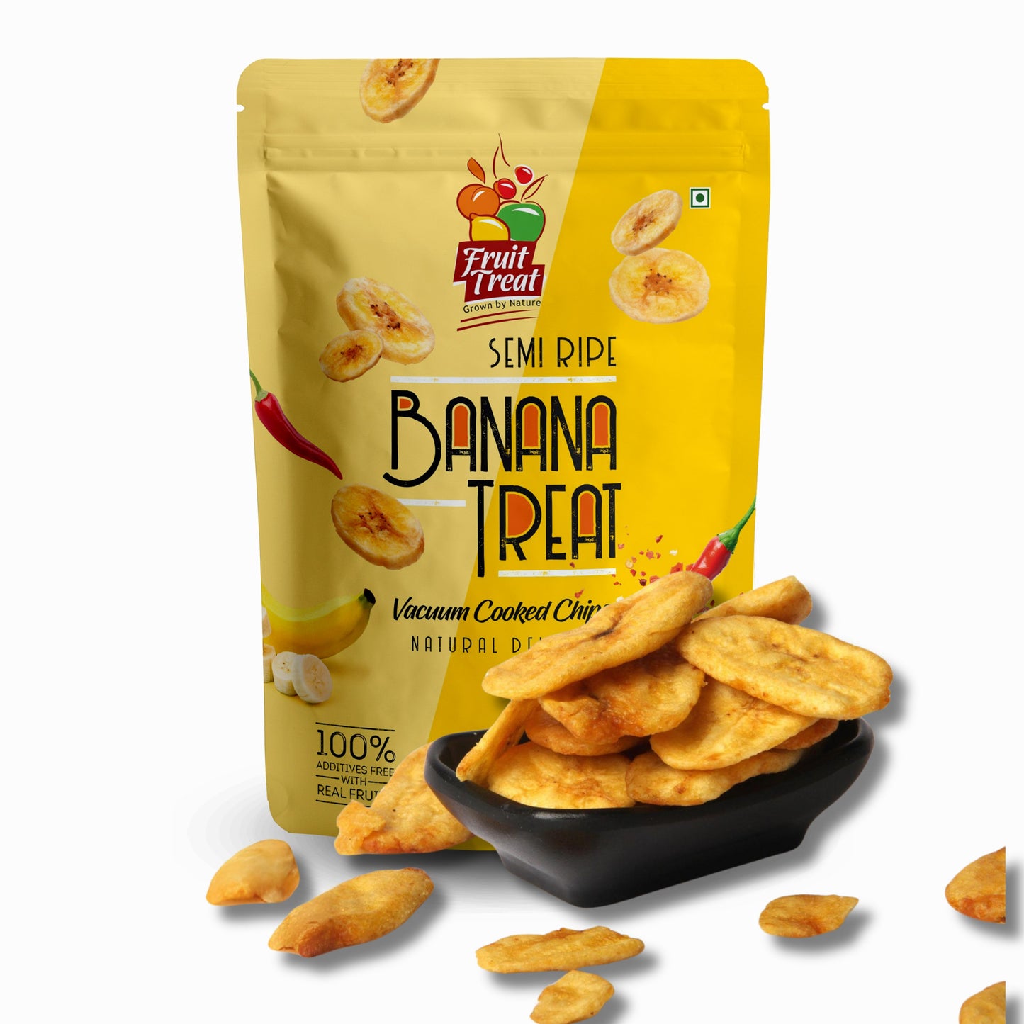 Vacuum Fried Banana Spicy Treat - 60 gms