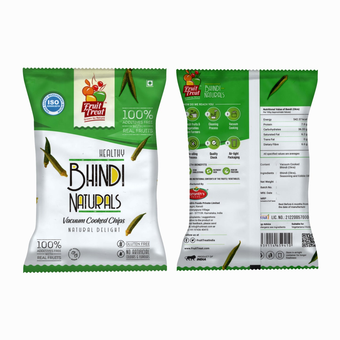 Vacuum Fried Bhindi Treat Mini - 20 gms