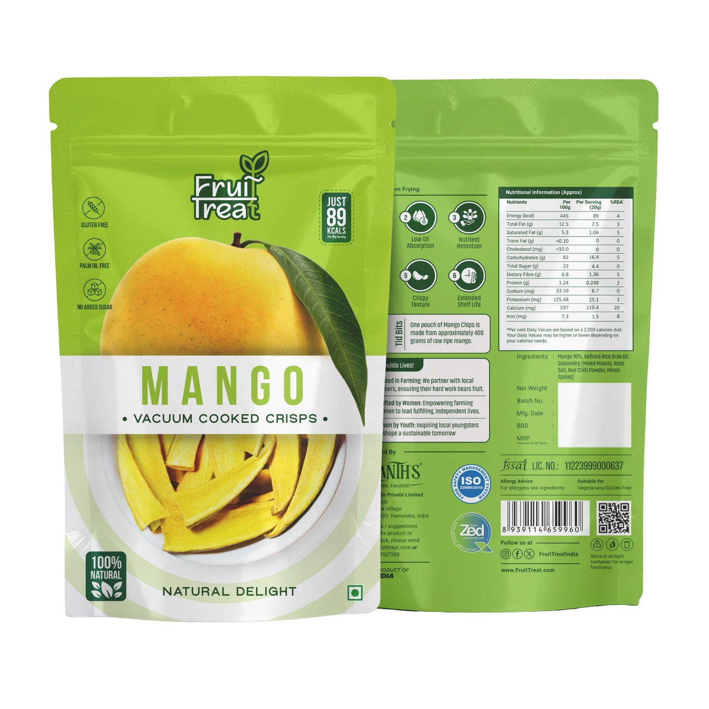 Vacuum Fried Mango - 40 gms