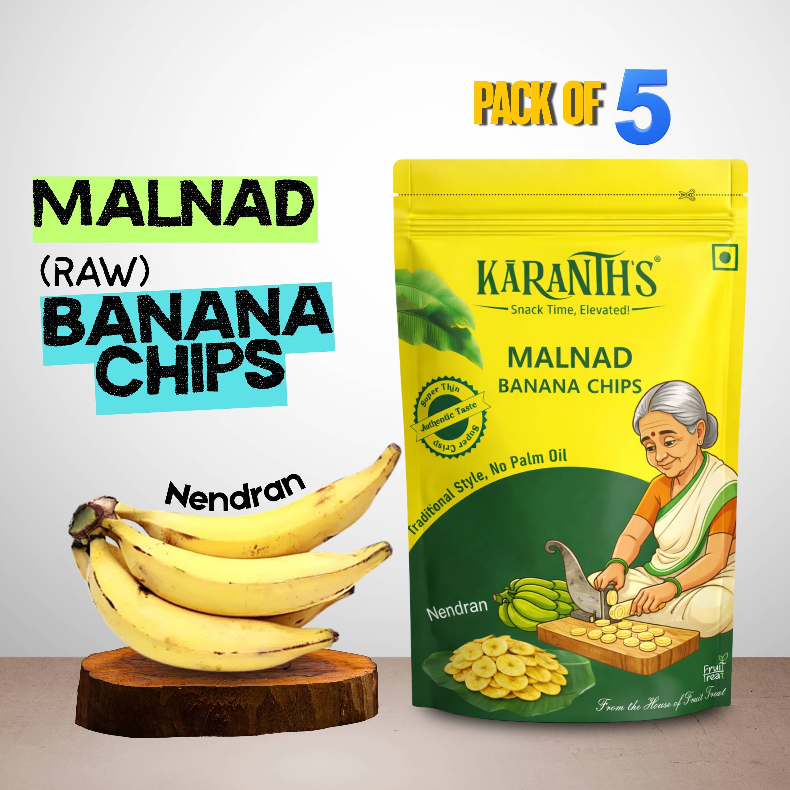 Natural Healthy Banana Chips | Vacuum Fried Banana Snacks