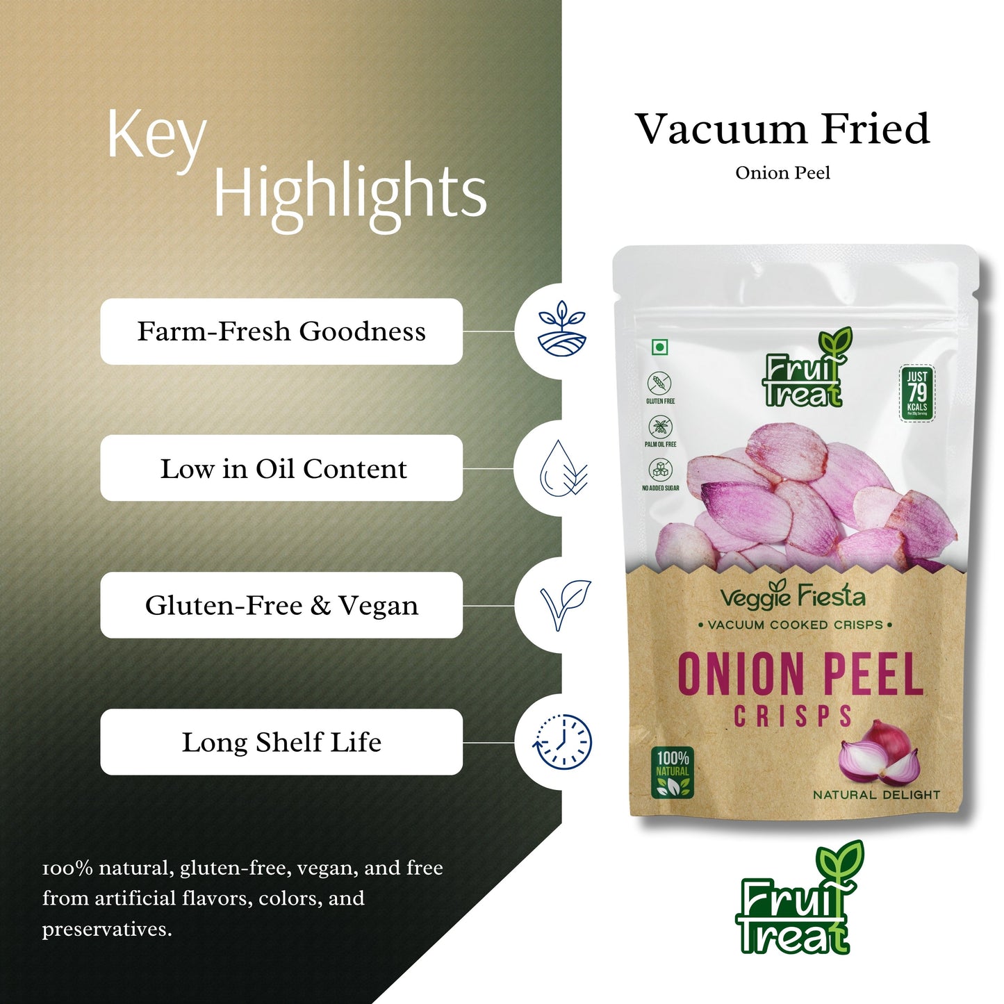 Vacuum Fried Onion Treat - 40 gms