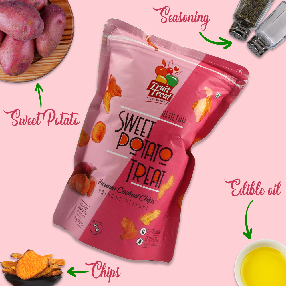 Vacuum Fried Sweet Potato Treat - 60 gms