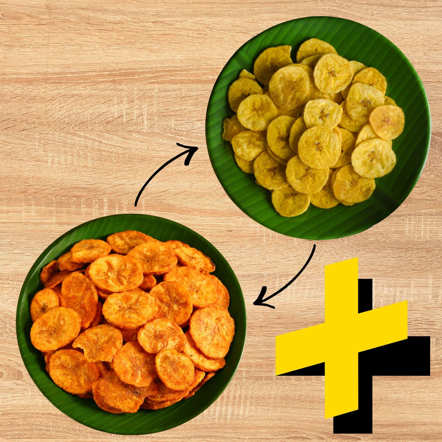 Karanth's Malnad Banana Chips Combo Pack (Pack of 6) Classic & Chilli- 70 gms