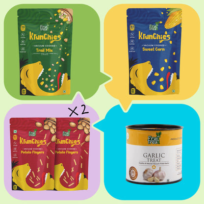 Krunchies Combo Pack of 5 - Total 200 gms