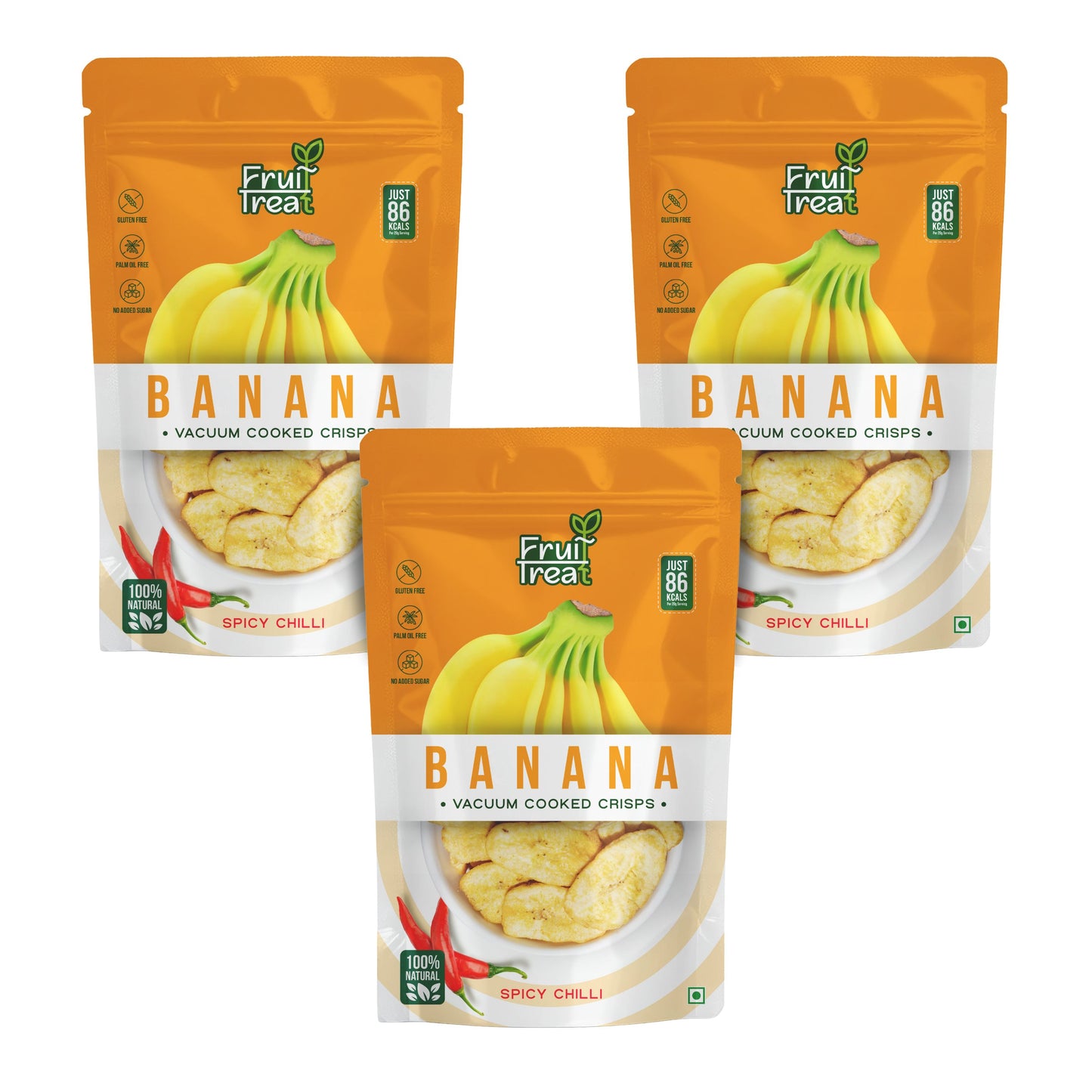 Vacuum Fried Bananna Chilli - 50 gms