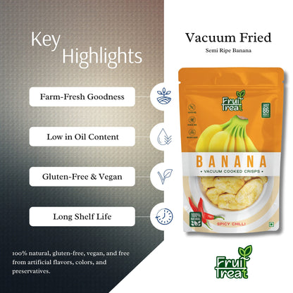Vacuum Fried Bananna Chilli - 50 gms