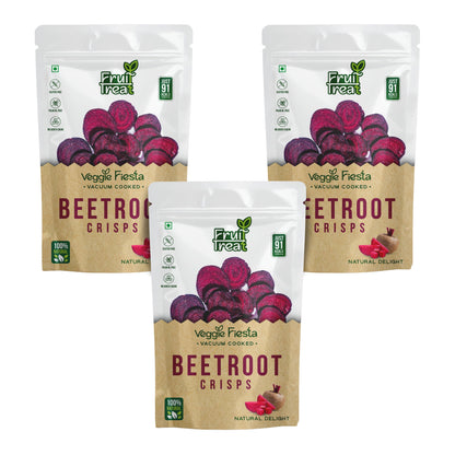 Vacuum Fried Beetroot Crisps - 40 gms