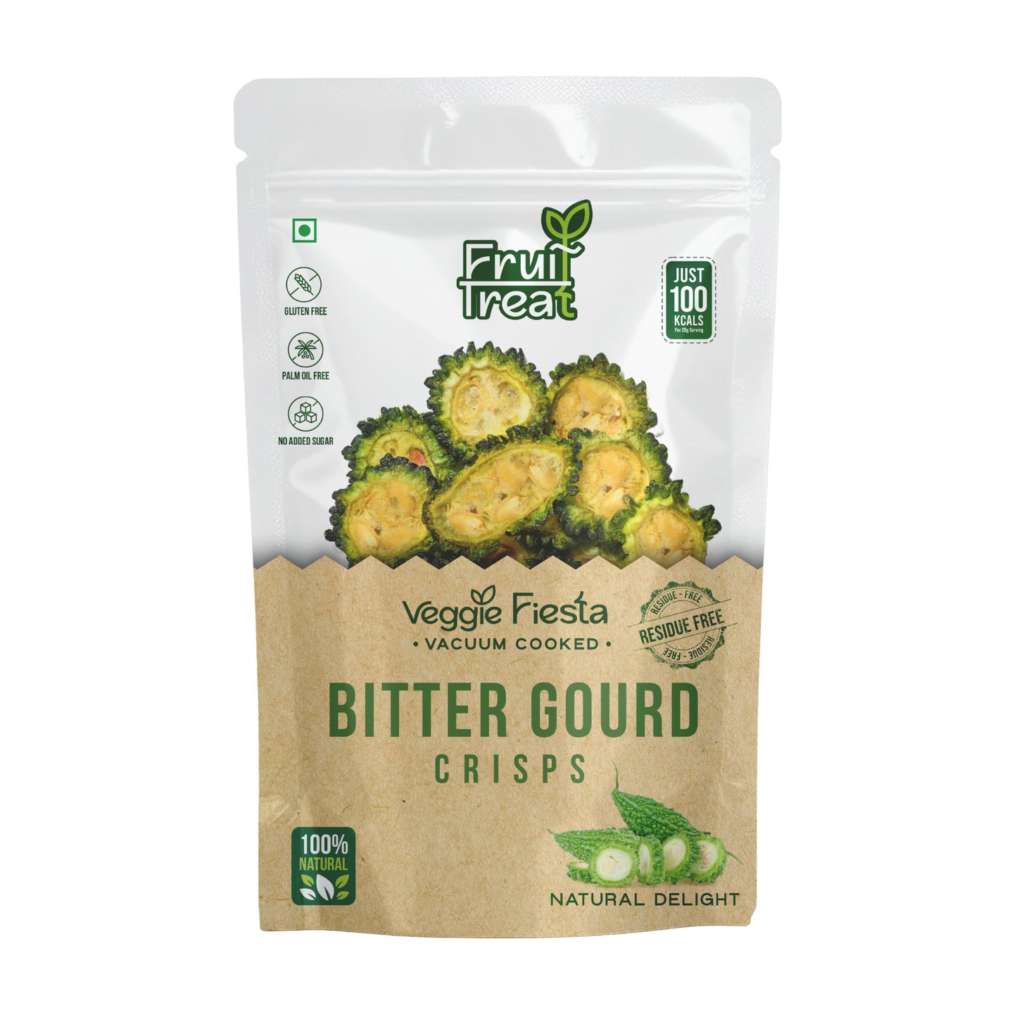 Vacuum Fried Bitter Gourd Crisps - 40 gms