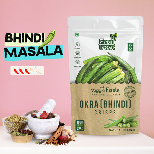 Vacuum Fried Okra [Bhindi] Crisps - 40 gms