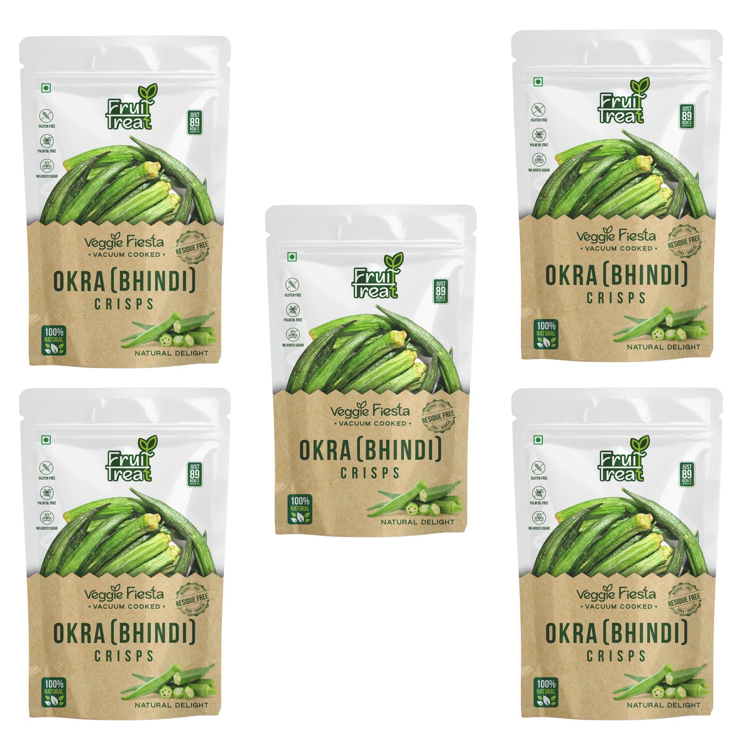 Vacuum Fried Okra [Bhindi] Crisps - 40 gms