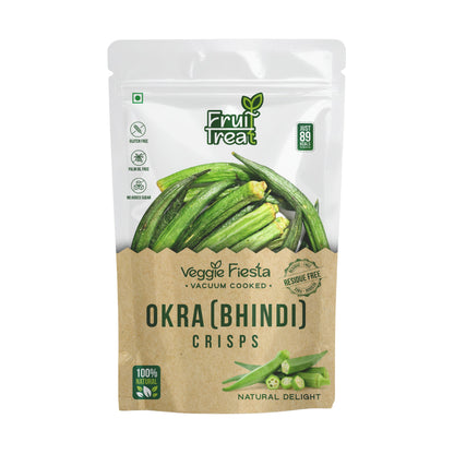 Vacuum Fried Okra [Bhindi] Crisps - 40 gms