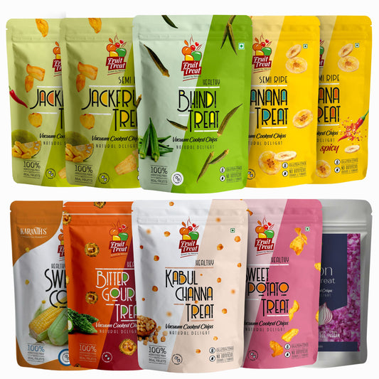 Vacuum Fried Special Combo Pack of 10 - Total 570 gms