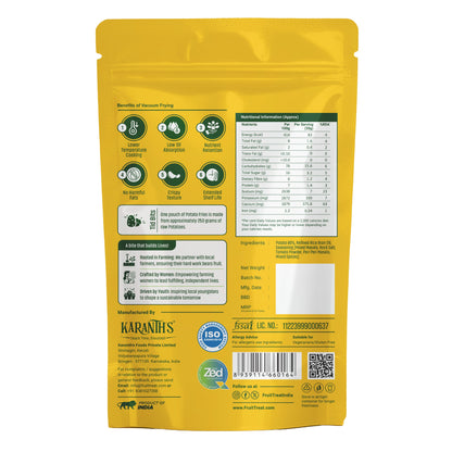 Vacuum Fried Potato Fingers - 30 gms