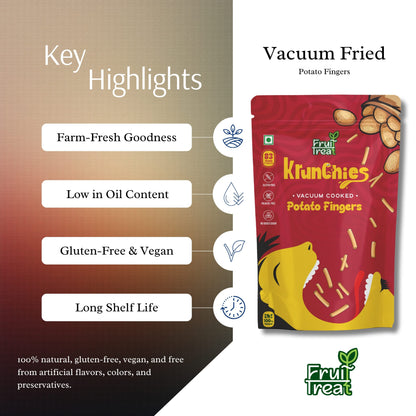 Vacuum Fried Potato Fingers - 30 gms