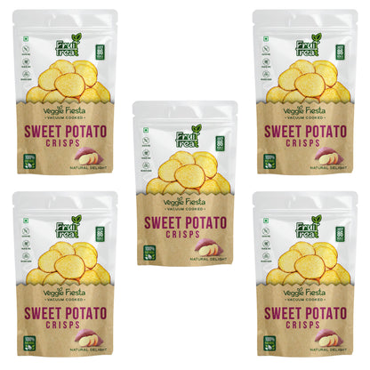 Vacuum Fried Sweet Potato Crisps - 60 gms