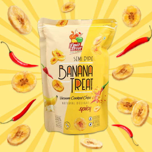 Vacuum Fried Banana Spicy Treat - 60 gms