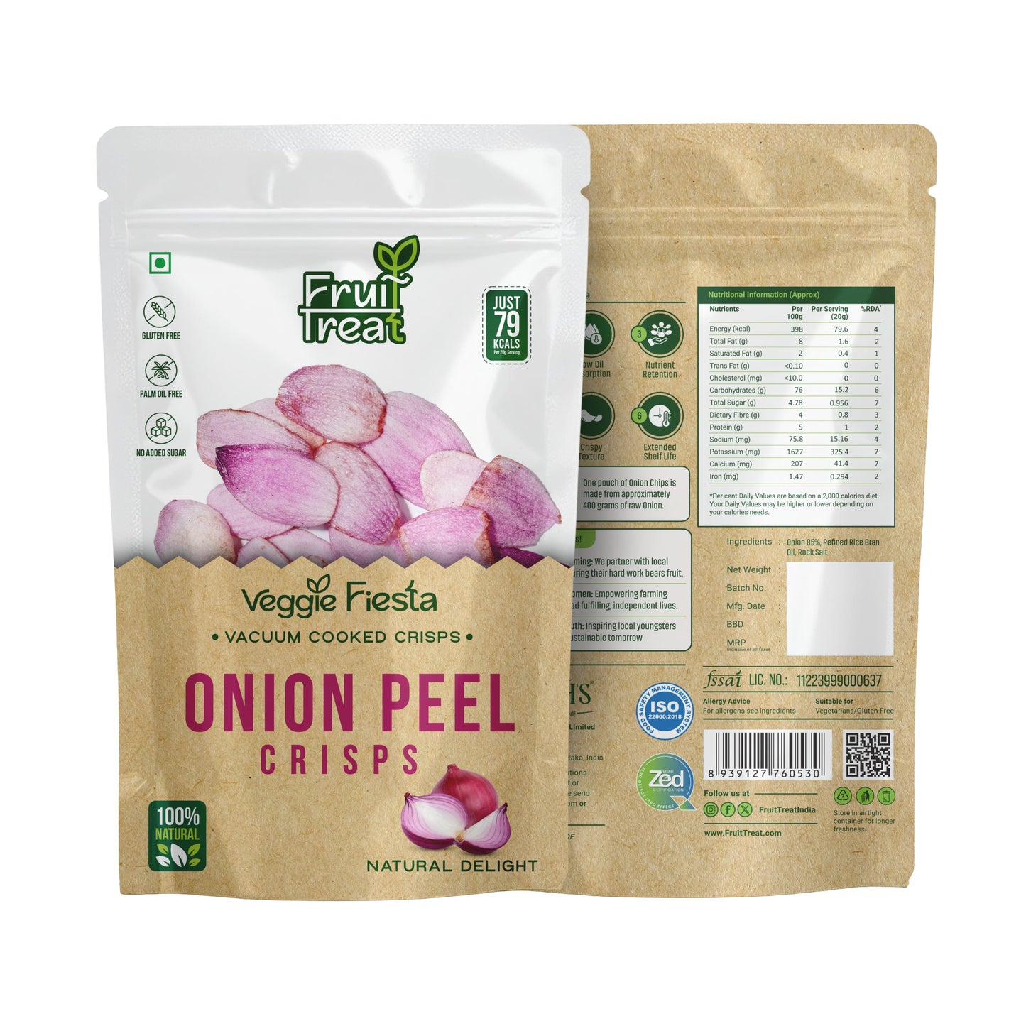 Vacuum Fried Onion Treat - 40 gms